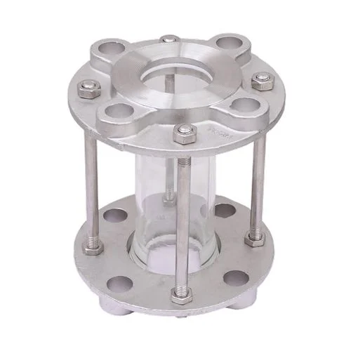 SS Flange End Side Glass Valve